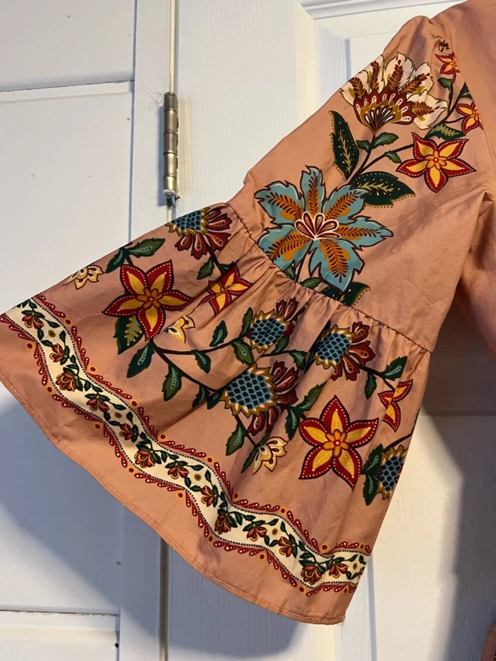 FARM RIO Pink Garden Delight Belted Mini Dress (size small - NWOT) - Picture 12 of 14